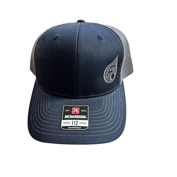Richardson Other - Richardson 112 Trucker Hat Mens Navy Blue Mesh Snapback Baseball Cap Logo